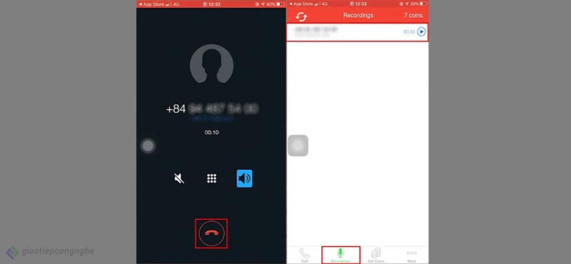 Cách ghi âm cuộc gọi trên iPhone bằng Call Recorder 3
