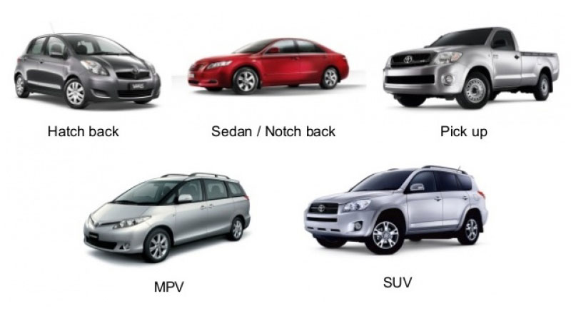 Xe SUV khác gì  với sedan, hatchback, CUV, MPV